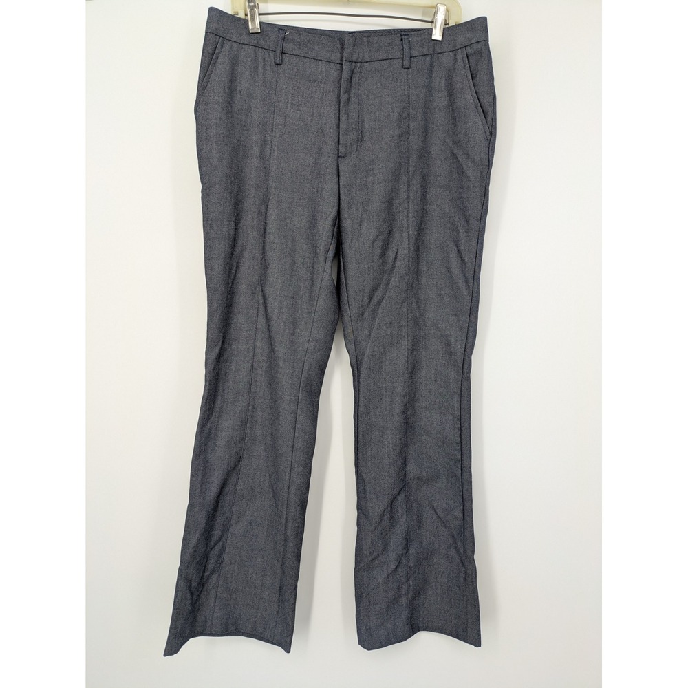 Old Navy Dress Pants Womens 12 Blue Wool Blend Collection Career Office Slacks
